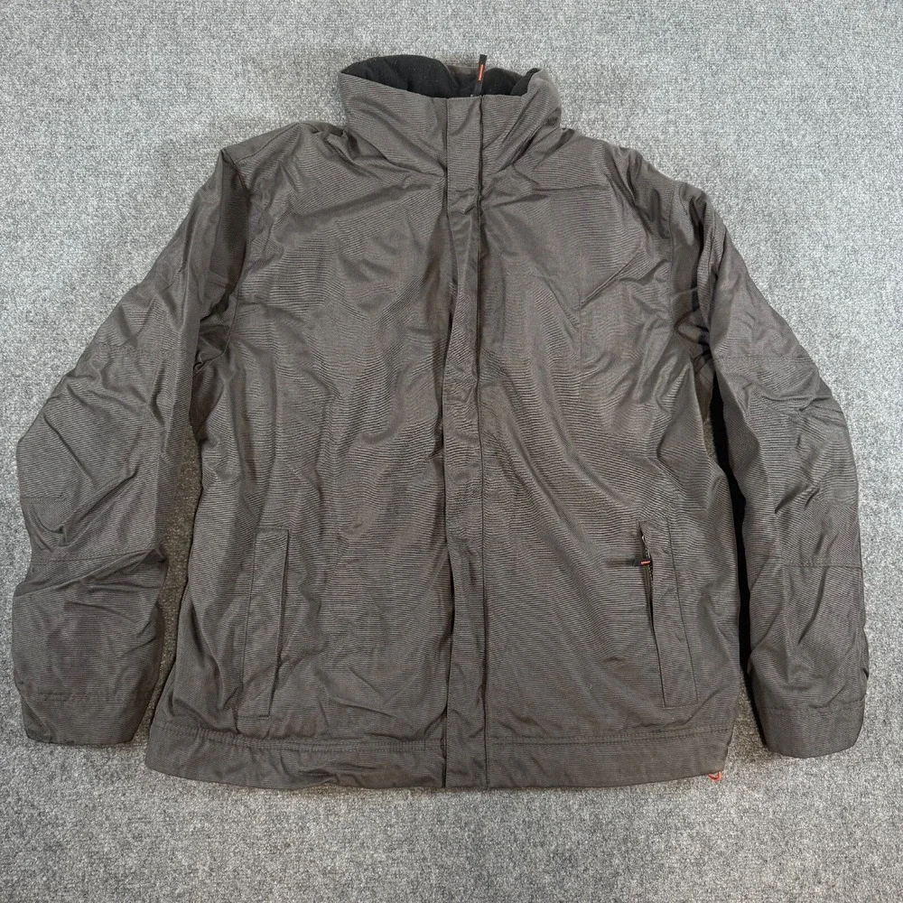 Vintage‎ Banana Republic Coat Jacket Mens L Black Fleeced Lined Rain Y2K Nylon